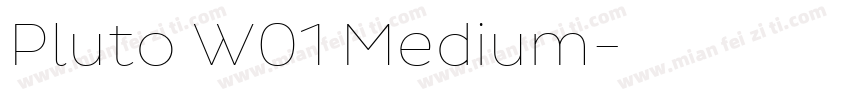 Pluto W01 Medium字体转换